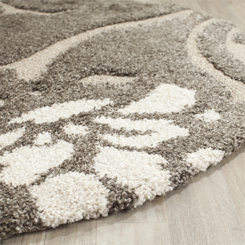 Safavieh Florida Shag 5' Round Power Loomed Rug