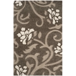 Safavieh Florida Shag 6' X 9' Power Loomed Rug in Smoke and Beige