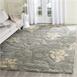 Safavieh Florida Shag 6' X 9' Power Loomed Rug in Gray and Beige