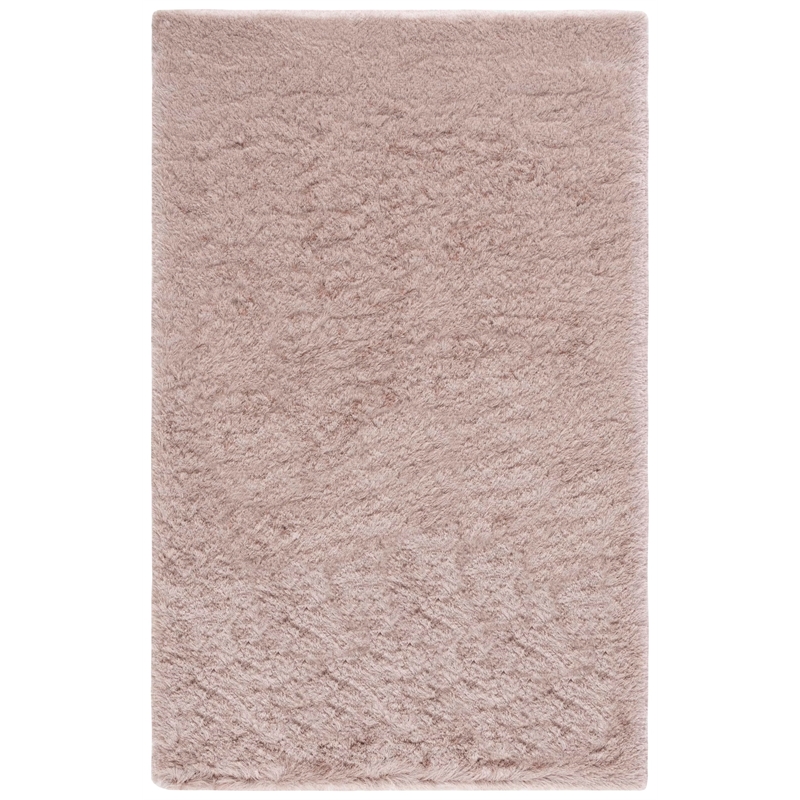 Safavieh Paris Shag 5' X 8' Hand Tufted Polyester Rug in Chocolate