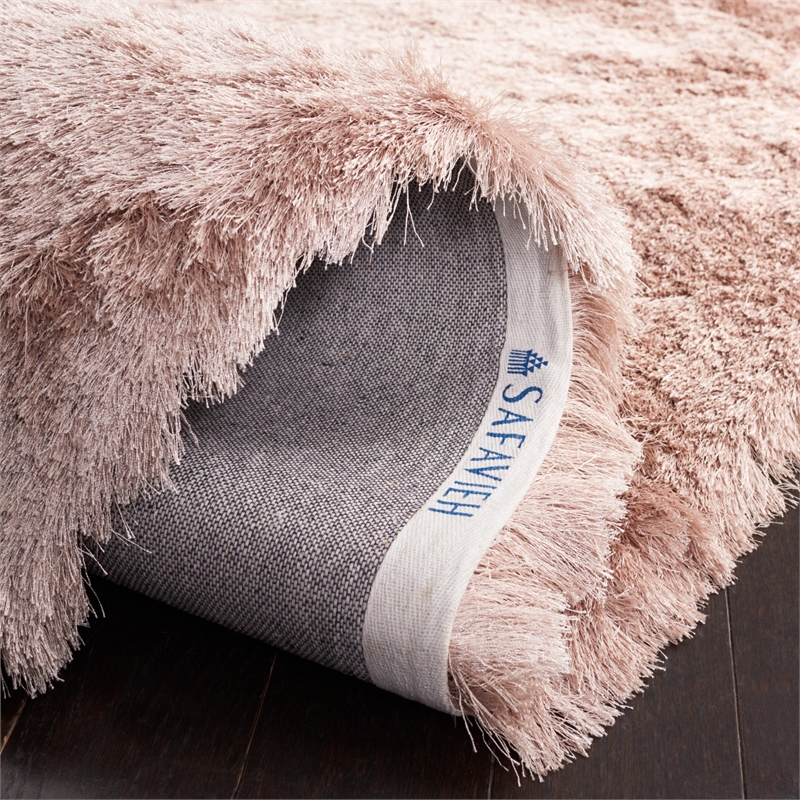 Safavieh Paris Shag 5' X 8' Hand Tufted Polyester Rug in Chocolate