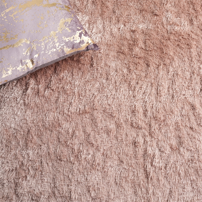 Safavieh Paris Shag 5' X 8' Hand Tufted Polyester Rug in Chocolate