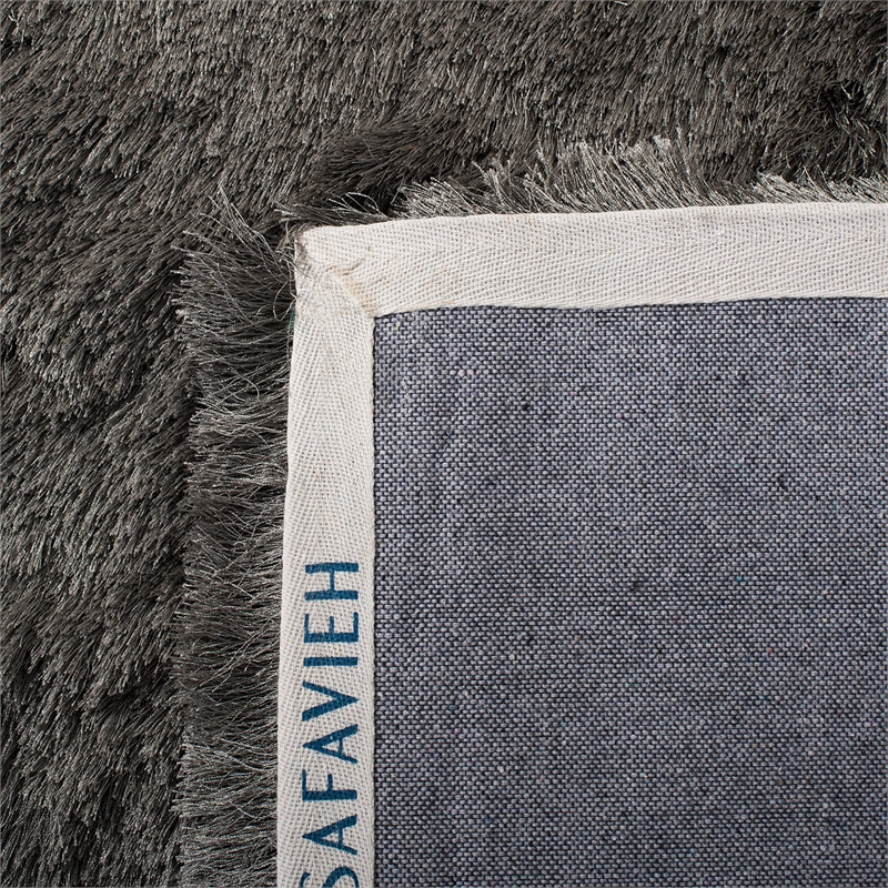 Safavieh Paris Shag 10' X 14' Hand Tufted Polyester Rug in Titanium