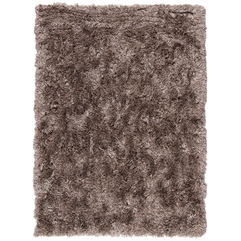 Safavieh Paris Shag 5' X 8' Hand Tufted Polyester Rug in Sable