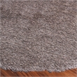 Safavieh Paris Shag 7' Round Hand Tufted Polyester Rug in Sable