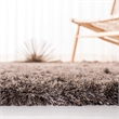 Safavieh Paris Shag 7' Round Hand Tufted Polyester Rug in Sable