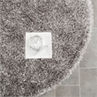 Safavieh Paris Shag 7' Round Hand Tufted Rug in Gray and Gray
