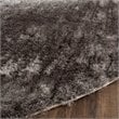 Safavieh 3D Shag 6' Round Hand Tufted Rug in Silver