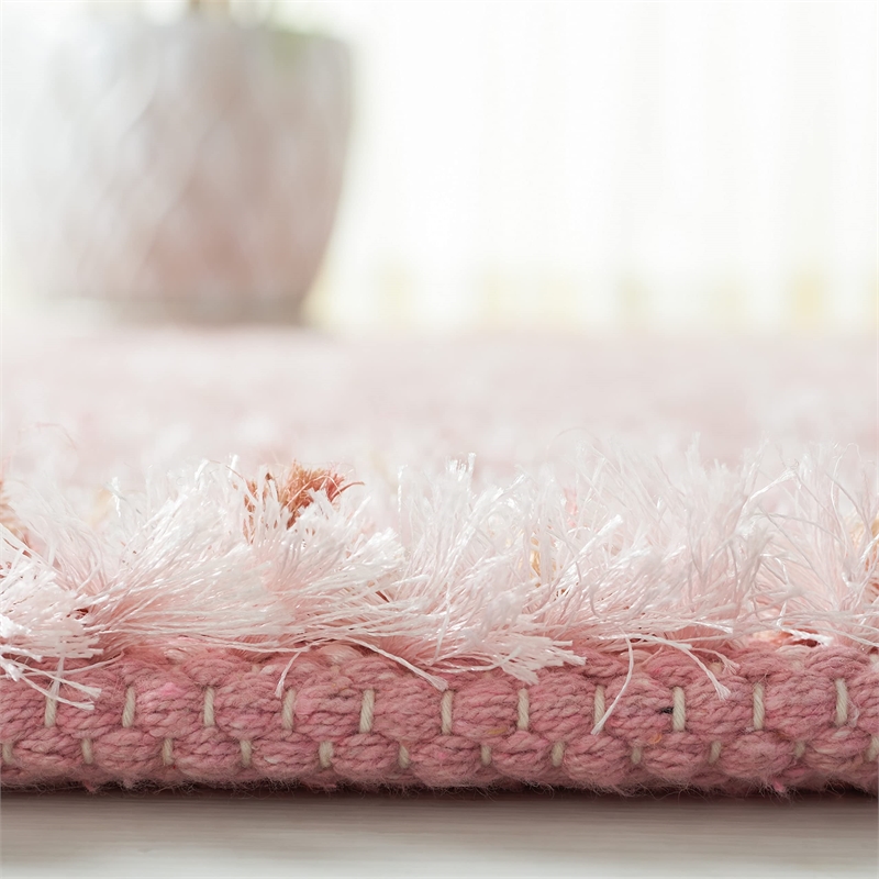 Safavieh Shag 8' X 10' Handmade Rug in Pink