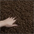 Safavieh Athens Shag 3' X 5' Power Loomed Polypropylene Rug in Brown