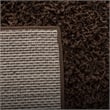 Safavieh Athens Shag 3' X 5' Power Loomed Polypropylene Rug in Brown