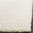 Safavieh Athens Shag 3' X 5' Power Loomed Polypropylene Rug in White