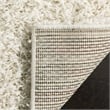 Safavieh Athens Shag 3' X 5' Power Loomed Polypropylene Rug in White