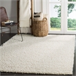 Safavieh Athens Shag 9' X 12' Power Loomed Polypropylene Rug in White