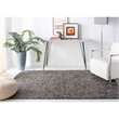 Safavieh Athens Shag 9' X 12' Power Loomed Polypropylene Rug in White