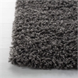 Safavieh Athens Shag 3' X 5' Power Loomed Rug in Dark Gray
