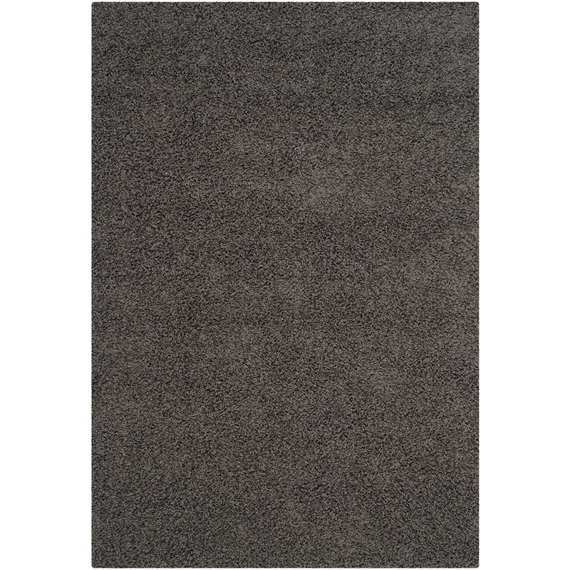 Safavieh Athens Shag 6' X 9' Power Loomed Rug in Dark Gray