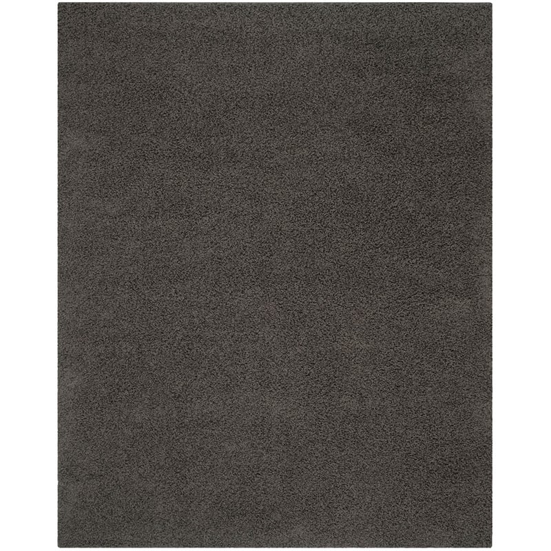 Safavieh Athens Shag 9' X 12' Power Loomed Rug in Dark Gray