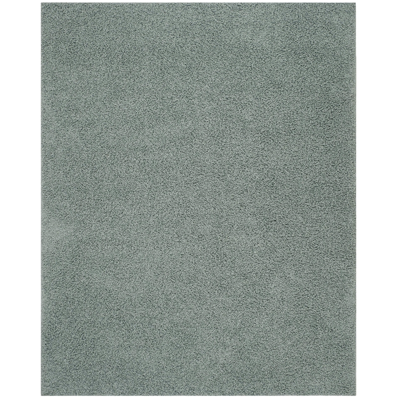 Safavieh Athens Shag 10' X 14' Power Loomed Rug in Seafoam