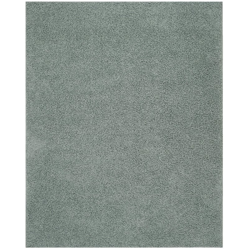 Safavieh Athens Shag 6' X 9' Power Loomed Polypropylene Rug in Seafoam