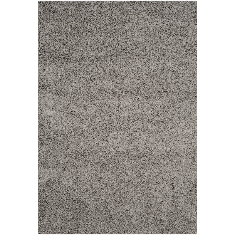 Safavieh Athens Shag 6' X 9' Power Loomed Rug in Light Gray