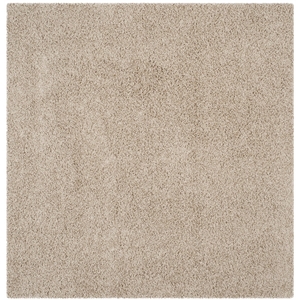 Safavieh Athens Shag 6'7&quot Square Power Loomed Rug in Beige