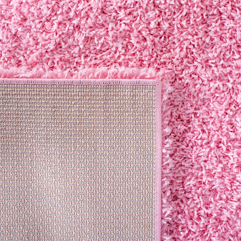 Safavieh Athens Shag 3' X 5' Power Loomed Polypropylene Rug in Pink