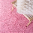 Safavieh Athens Shag 4' X 6' Power Loomed Polypropylene Rug in Pink