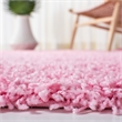 Safavieh Athens Shag 6' X 9' Power Loomed Polypropylene Rug in Pink