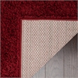 Safavieh Athens Shag 9' X 12' Power Loomed Polypropylene Rug in Red