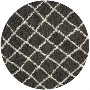 Safavieh Dallas Shag 6' Round Power Loomed Rug