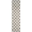 Safavieh Dallas Shag 3' X 5' Power Loomed Rug in Gray and Ivory