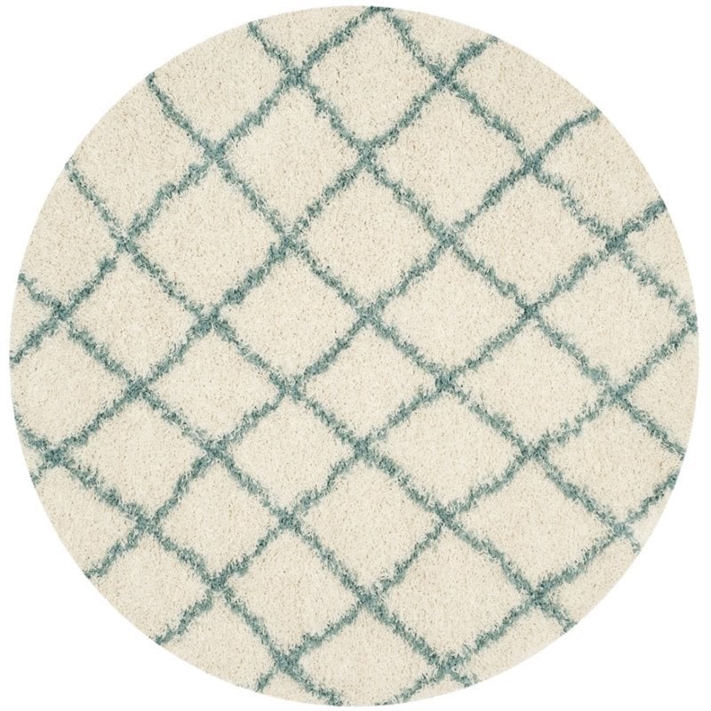 Safavieh Dallas Shag 6' Round Power Loomed Rug