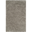Safavieh Florence Shag 3' X 5' Handmade Polyester Rug in Silver