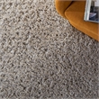 Safavieh Florence Shag 3' X 5' Handmade Polyester Rug in Silver
