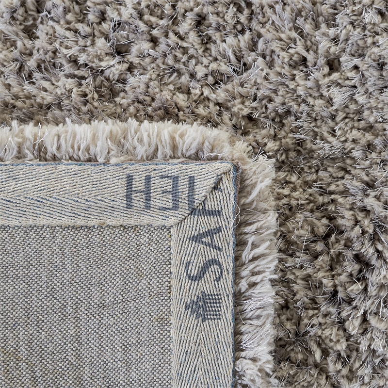 Safavieh Florence Shag 5' X 8' Handmade Polyester Rug in Silver