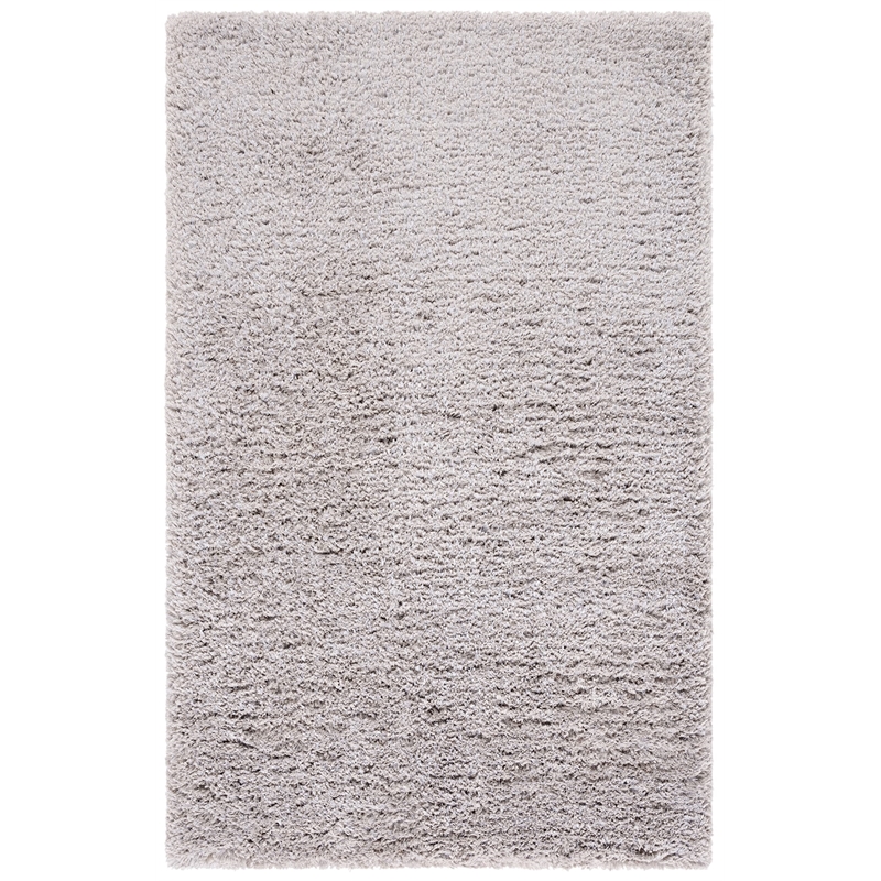 Safavieh Florence Shag 8' X 10' Handmade Polyester Rug in Silver