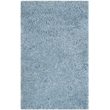 Safavieh Florence Shag 3' X 5' Handmade Polyester Rug in Light Blue