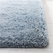 Safavieh Florence Shag 4' X 6' Handmade Polyester Rug in Light Blue