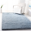 Safavieh Florence Shag 8' X 10' Handmade Polyester Rug in Light Blue