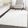 Safavieh Florence Shag 3' X 5' Handmade Polyester Rug in White