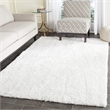 Safavieh Florence Shag 5' X 8' Handmade Polyester Rug in White