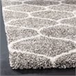 Safavieh Hudson Shag 3' X 5' Power Loomed Rug in Gray and Ivory
