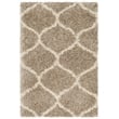 Safavieh Hudson Shag 5' X 7' Power Loomed Rug in Gray and Ivory