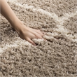 Safavieh Hudson Shag 5' X 7' Power Loomed Rug in Gray and Ivory