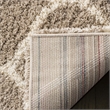 Safavieh Hudson Shag 5' X 7' Power Loomed Rug in Gray and Ivory