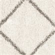 Safavieh Hudson Shag 7' Round Power Loomed Rug in Ivory and Gray