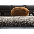 Safavieh Hudson Shag 10' X 14' Power Loomed Rug in Gray and Ivory
