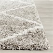 Safavieh Hudson Shag 11' X 15' Power Loomed Rug in Gray and Ivory