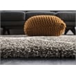 Safavieh Hudson Shag 11' X 15' Power Loomed Rug in Gray and Ivory